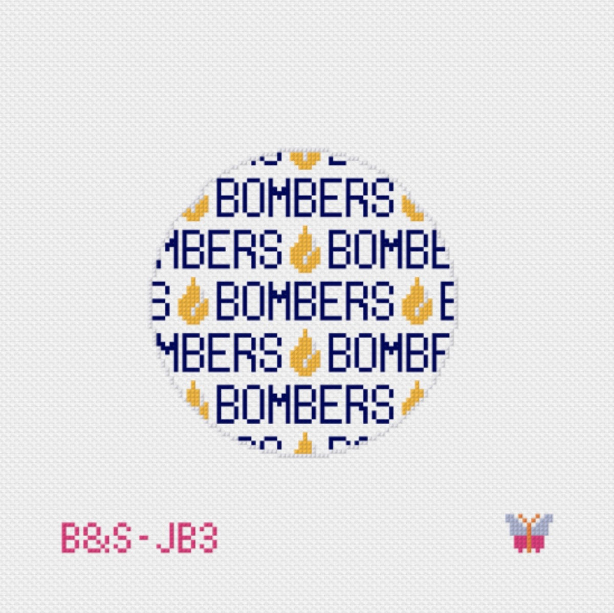 PREORDER: Bombers Flame - 18 mesh 4” Round